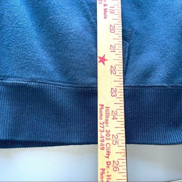 Puma Men’s 1/4 Zip Hoodie – Blue Pullover Sweatshirt, Size Small - Picture 10 of 10